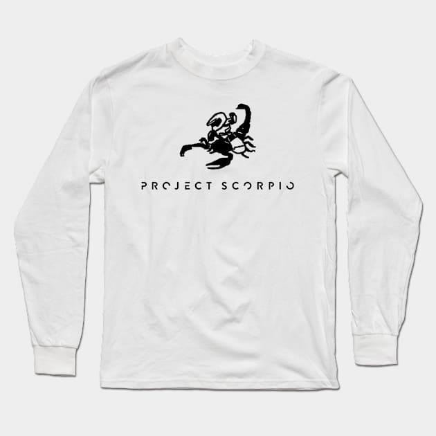 Project Scorpio Black Long Sleeve T-Shirt by InTrendSick